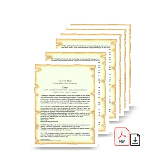 Surname History Download (PDF) - A4 Size